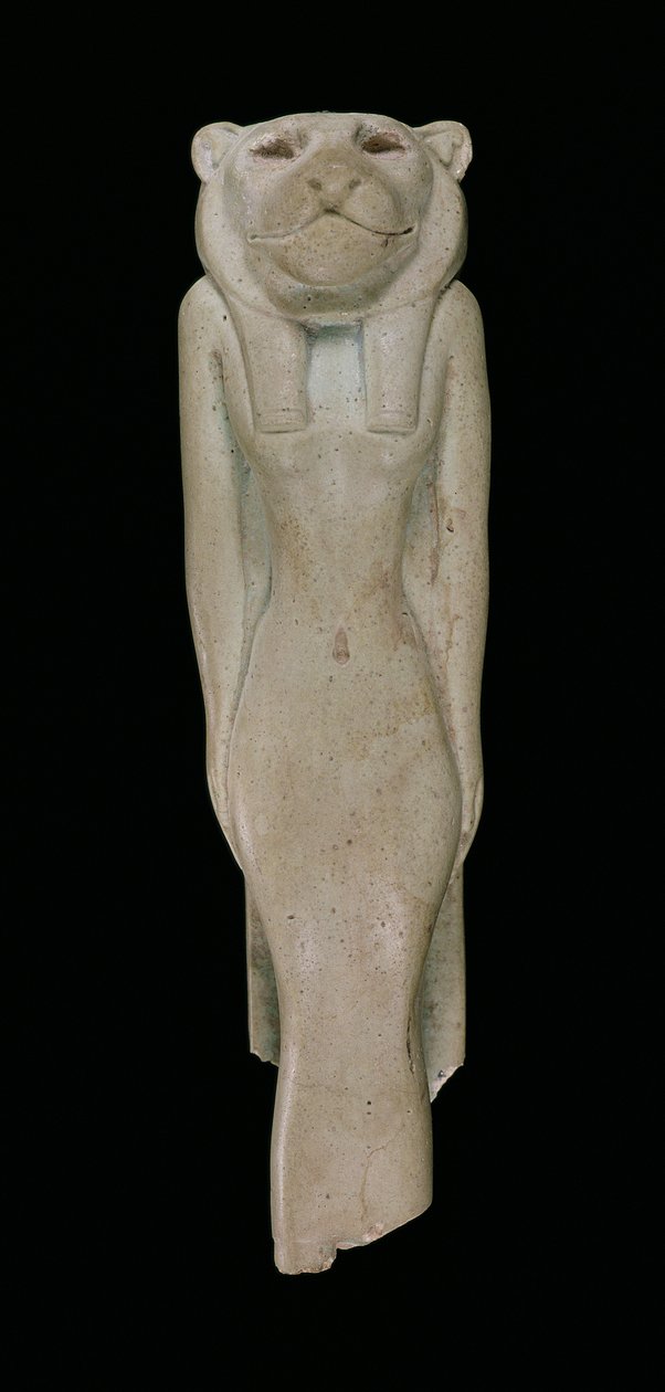 Deusa Sakhmet (faiança) de Egyptian 18th Dynasty