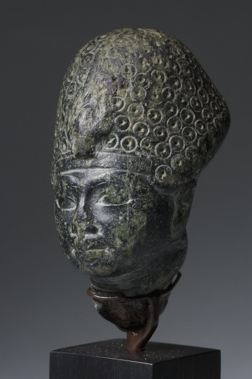 Cabeça de Amenhotep III, Novo Reino (esteatita verde) de Egyptian 18th Dynasty