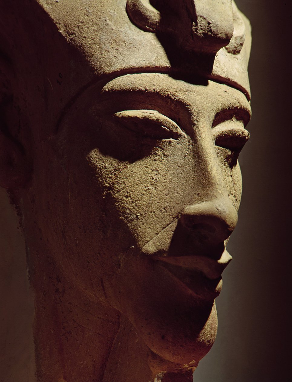 Cabeça de Amenófis IV (Akhenaton) (c.1364-47 aC) de Egyptian 18th Dynasty