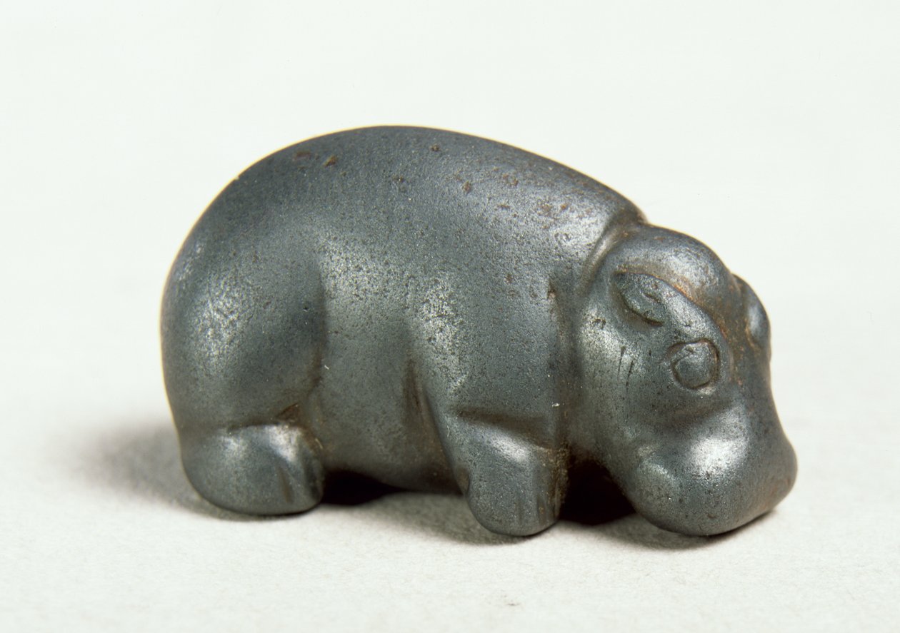 Hipopótamo, Novo Reino (hematita) de Egyptian 18th Dynasty