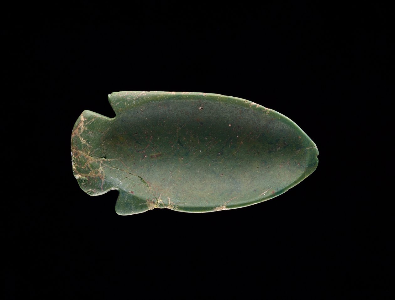 Dentro de um prato em forma de peixe (vidro) (ver também 182794) de Egyptian 18th Dynasty
