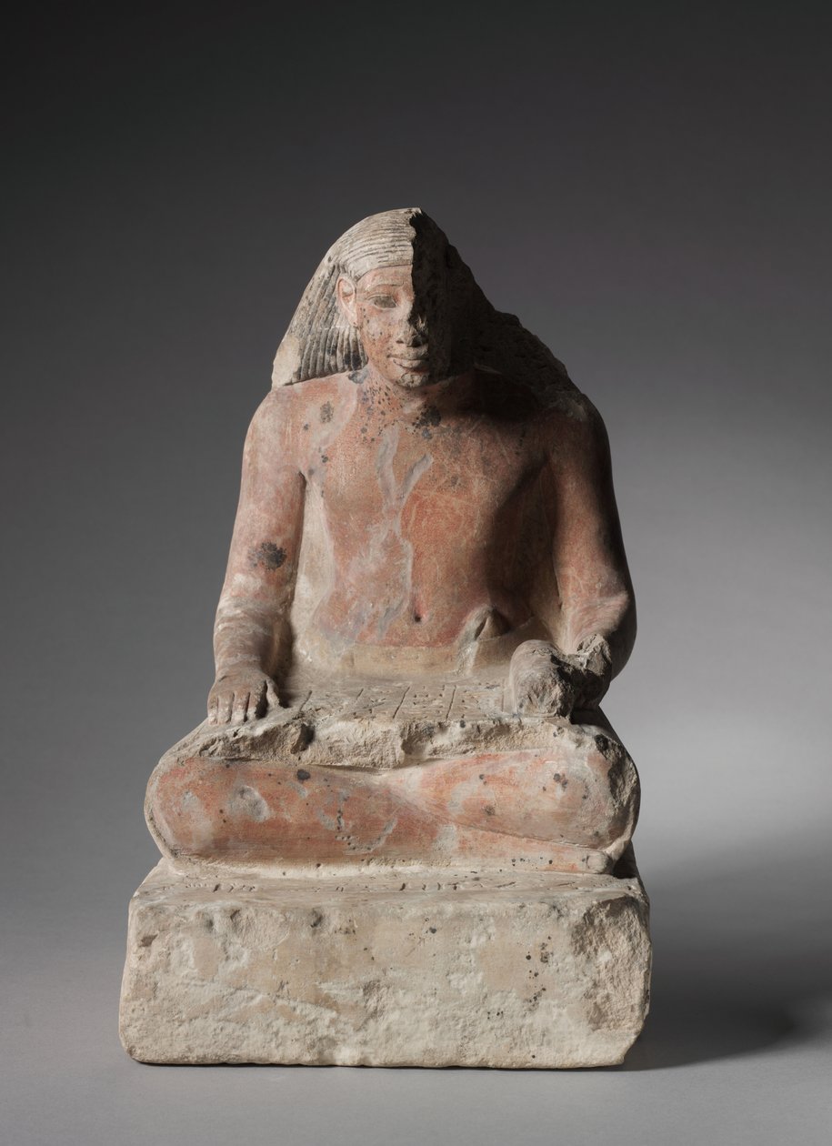 Escriba sentado de Medthu, c.1479-1425 aC de Egyptian 18th Dynasty
