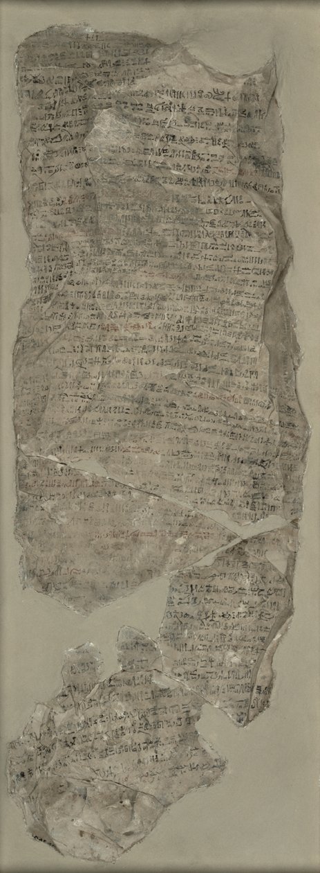 Sinuhe Ostracon, New Kingdom (calcário) de Egyptian 18th Dynasty