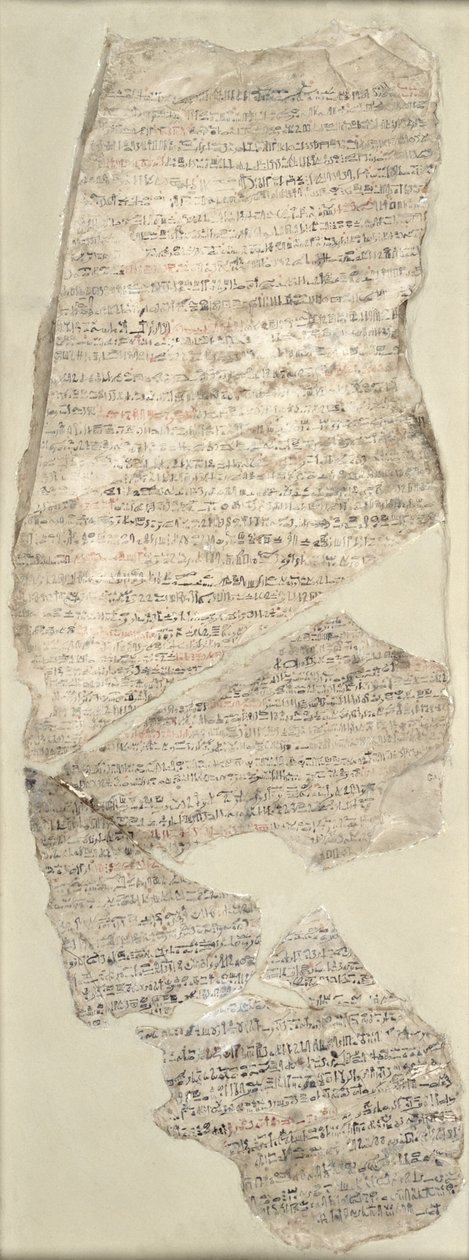 Sinuhe Ostracon, New Kingdom (calcário) de Egyptian 18th Dynasty