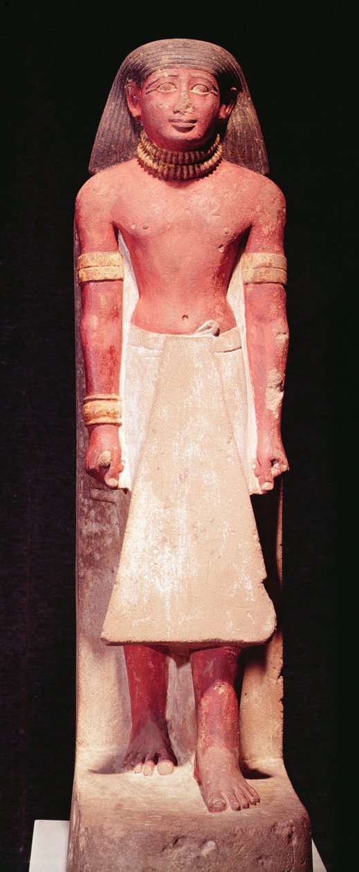 Estátua, de, um, homem, em, um, tanga, reino novo de Egyptian 18th Dynasty
