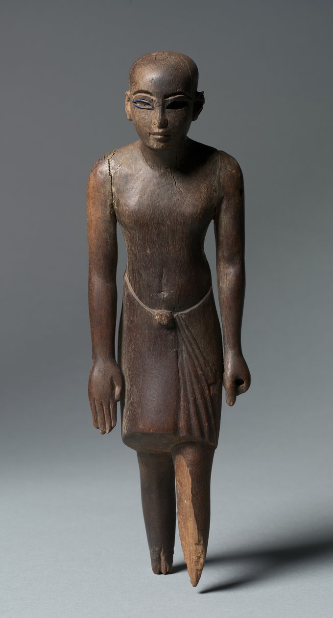 Estatueta de um homem, c.1391-1353 aC de Egyptian 18th Dynasty