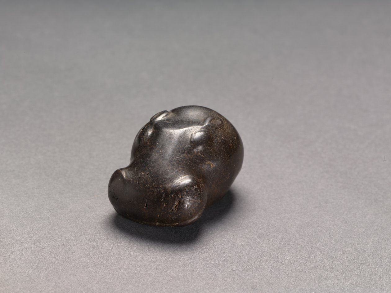 Peso em forma de cabeça de hipopótamo, c.1540-1296 aC de Egyptian 18th Dynasty