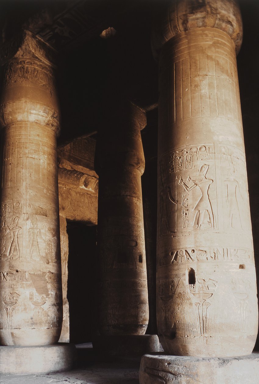 Interior do Primeiro Salão Hipostilo, Novo Reino de Egyptian 19th Dynasty