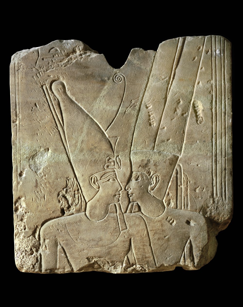 O Faraó Ramsés II e o Deus Amun ... de Egyptian 19th Dynasty