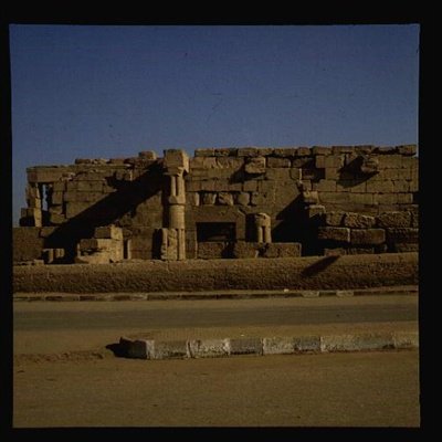 Vista, parede, colunas, novo, reino de Egyptian 19th Dynasty
