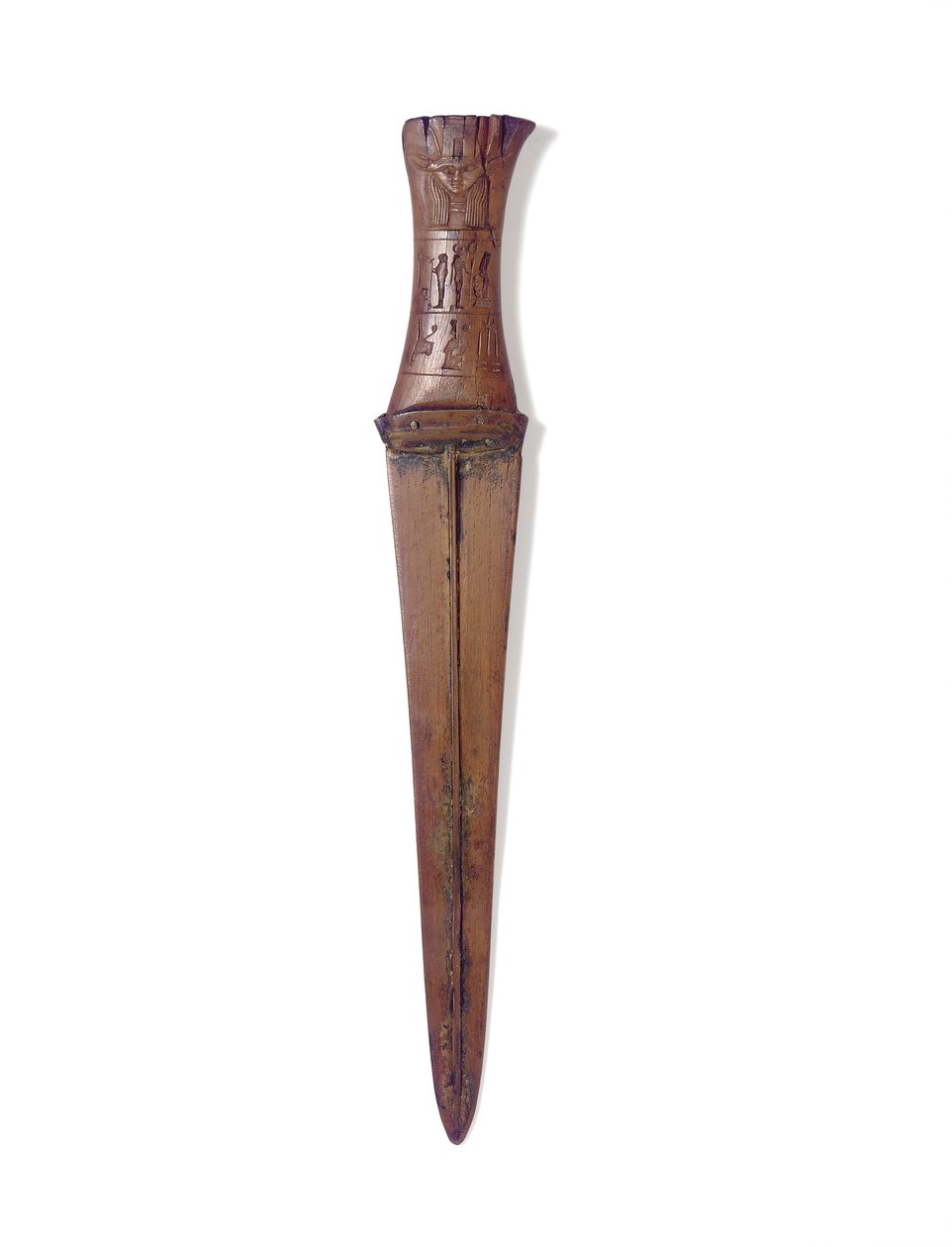 Adaga, Novo Reino, c.1156-51 aC (madeira e bronze) de Egyptian 20th Dynasty