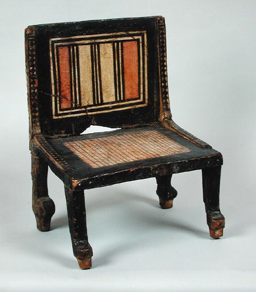 Cadeira votiva, de Tebas, Novo Reino (madeira) de Egyptian 20th Dynasty