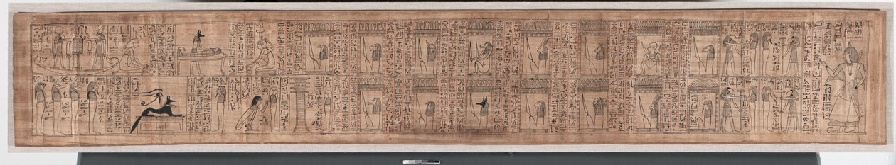 Livro dos Mortos de Hori, c.1969-945 a.C. (papiro) de Egyptian 21st Dynasty