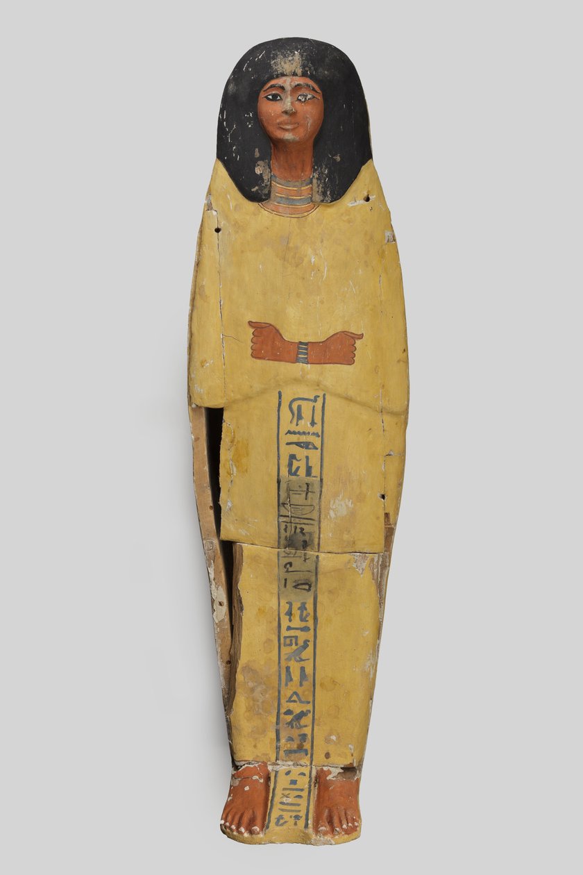 Caixão do Príncipe Amenemhat (madeira, tinta, estuque) de Egyptian 21st Dynasty