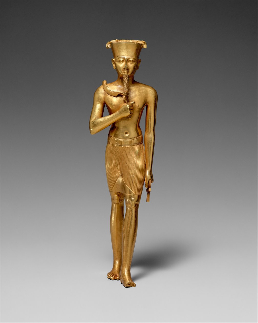 Estatueta de Amun (ouro) de Egyptian 22nd Dynasty
