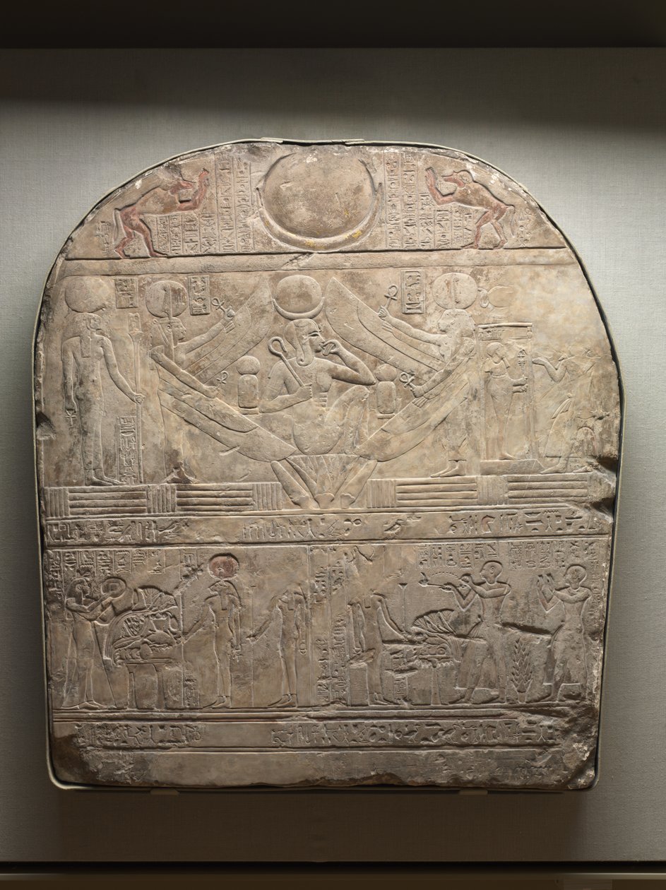 Estela do Sumo Sacerdote de Ptah, Shedsunefertem, 945-924 aC de Egyptian 22nd Dynasty