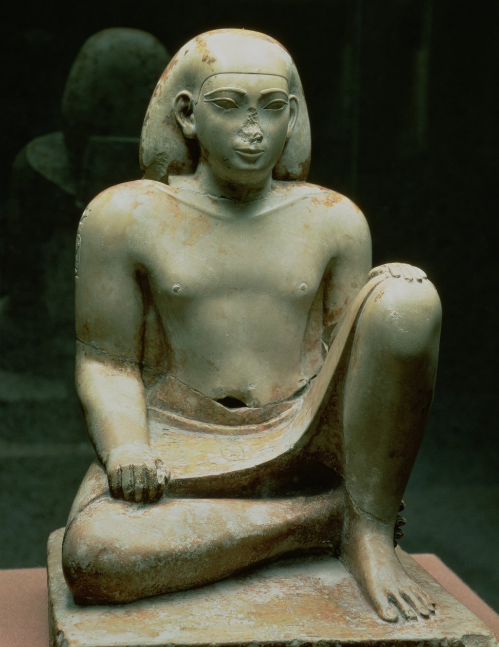 Figura Agachada de Bes (calcário) de Egyptian 26th Dynasty