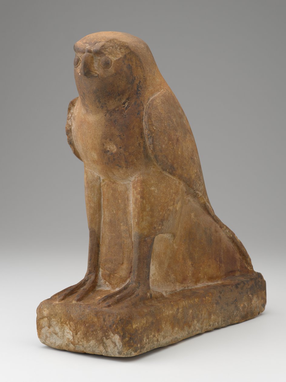 Horus Falcon, 664-525 aC (arenito) de Egyptian 26th Dynasty