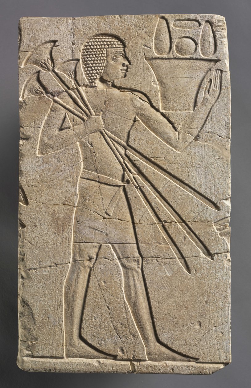 Portador de oferecimento masculino, c.667-647 aC de Egyptian 26th Dynasty