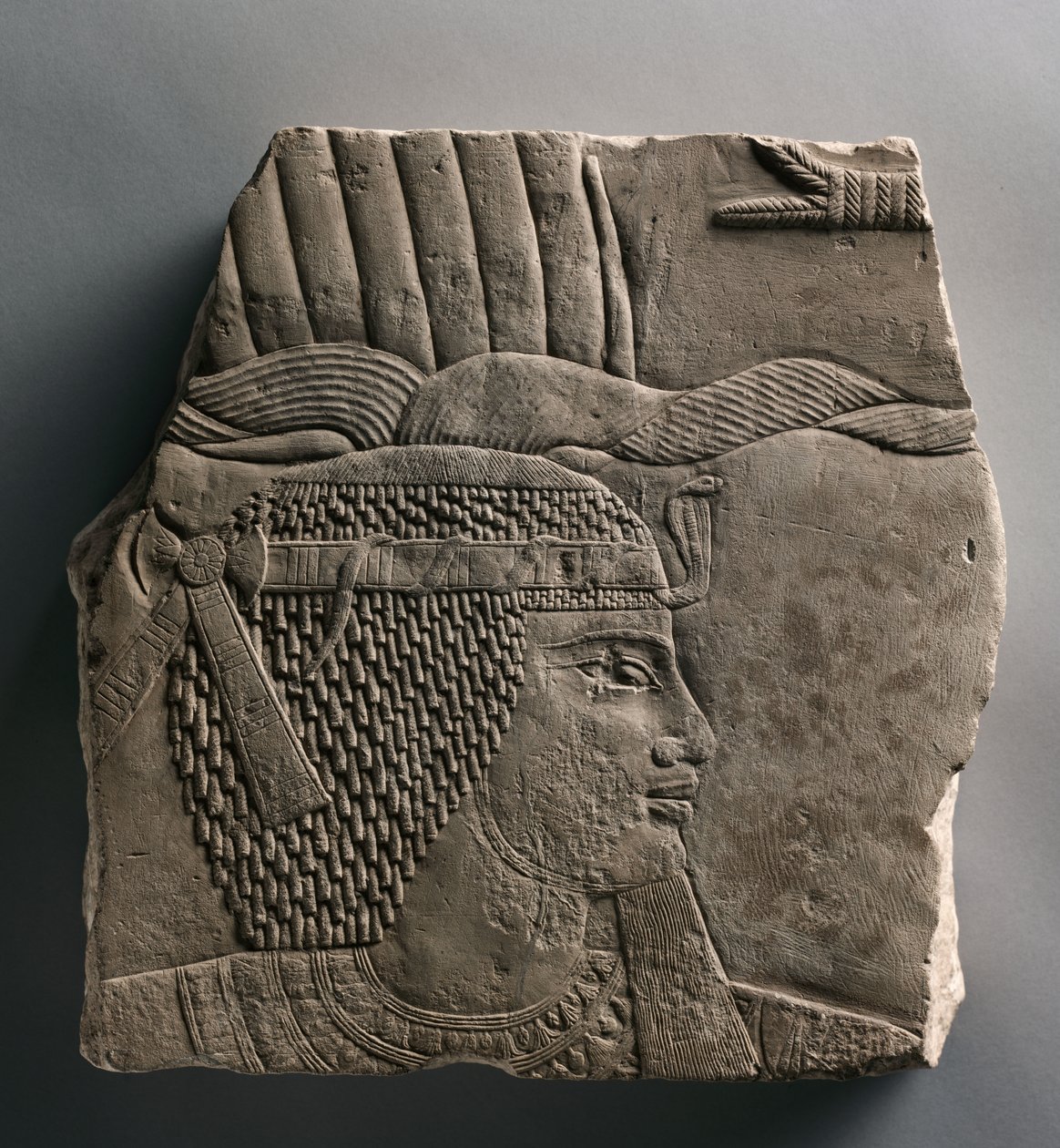 Alívio de um rei, 664-525 aC de Egyptian 26th Dynasty