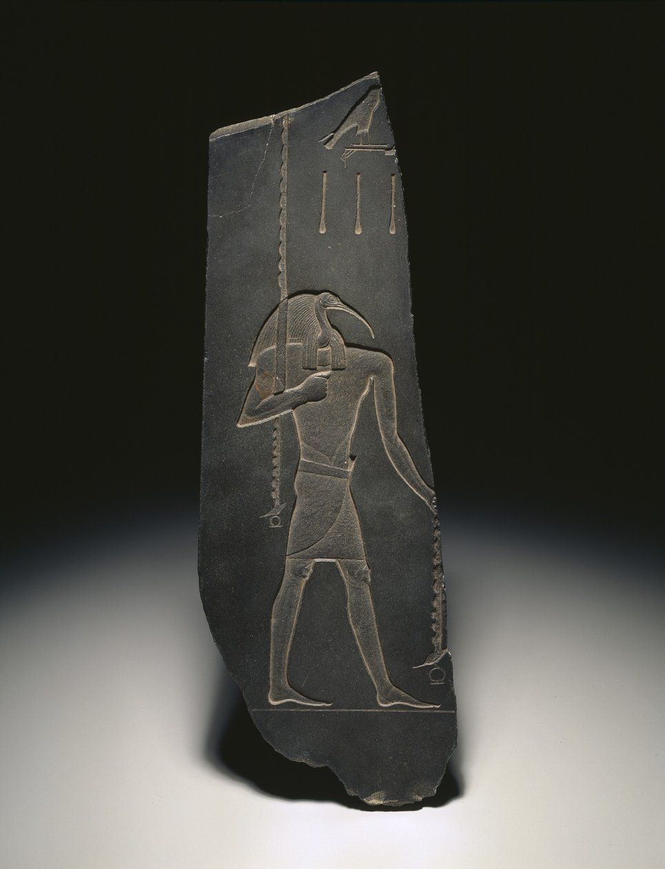 Thoth, Deus do Aprendizado e Patrono dos Escribas, 663-525 a.C. (ardósia) de Egyptian 26th Dynasty