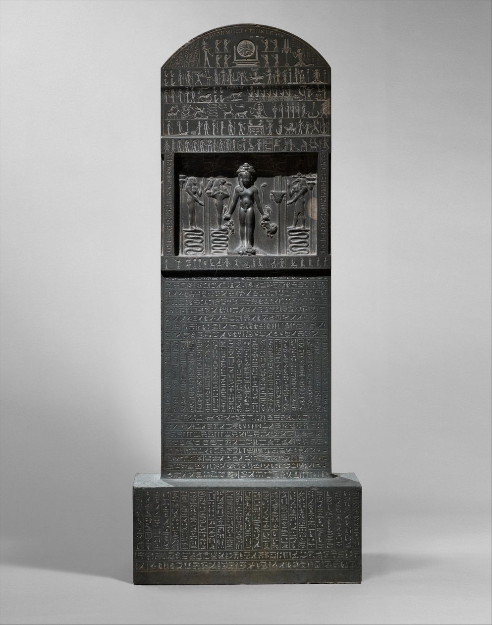 Cipus de Horus, 360-343 aC (meta-greywacke) de Egyptian 30th Dynasty