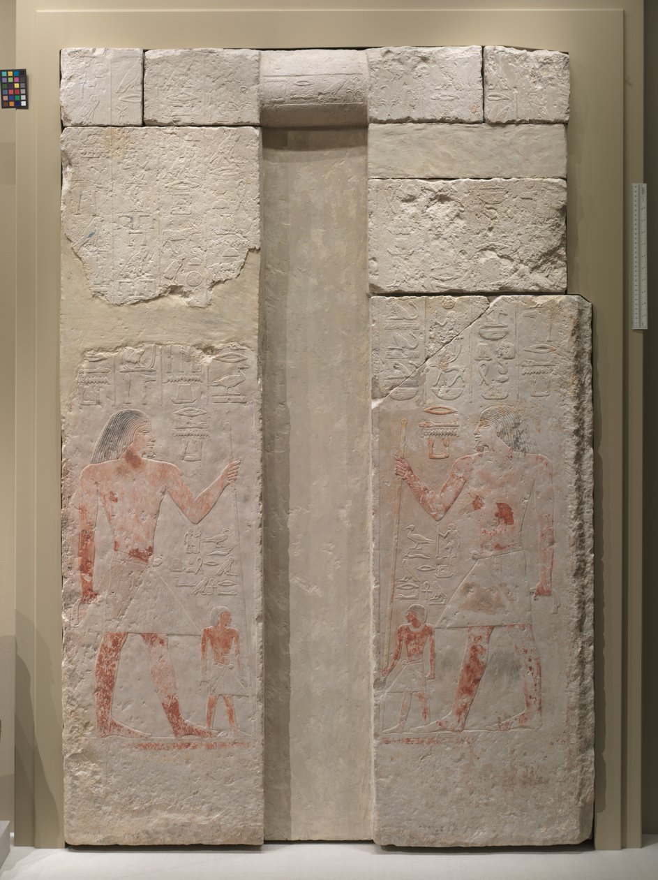 Porta falsa de Nykara, 2408-2341 aC de Egyptian 5th Dynasty