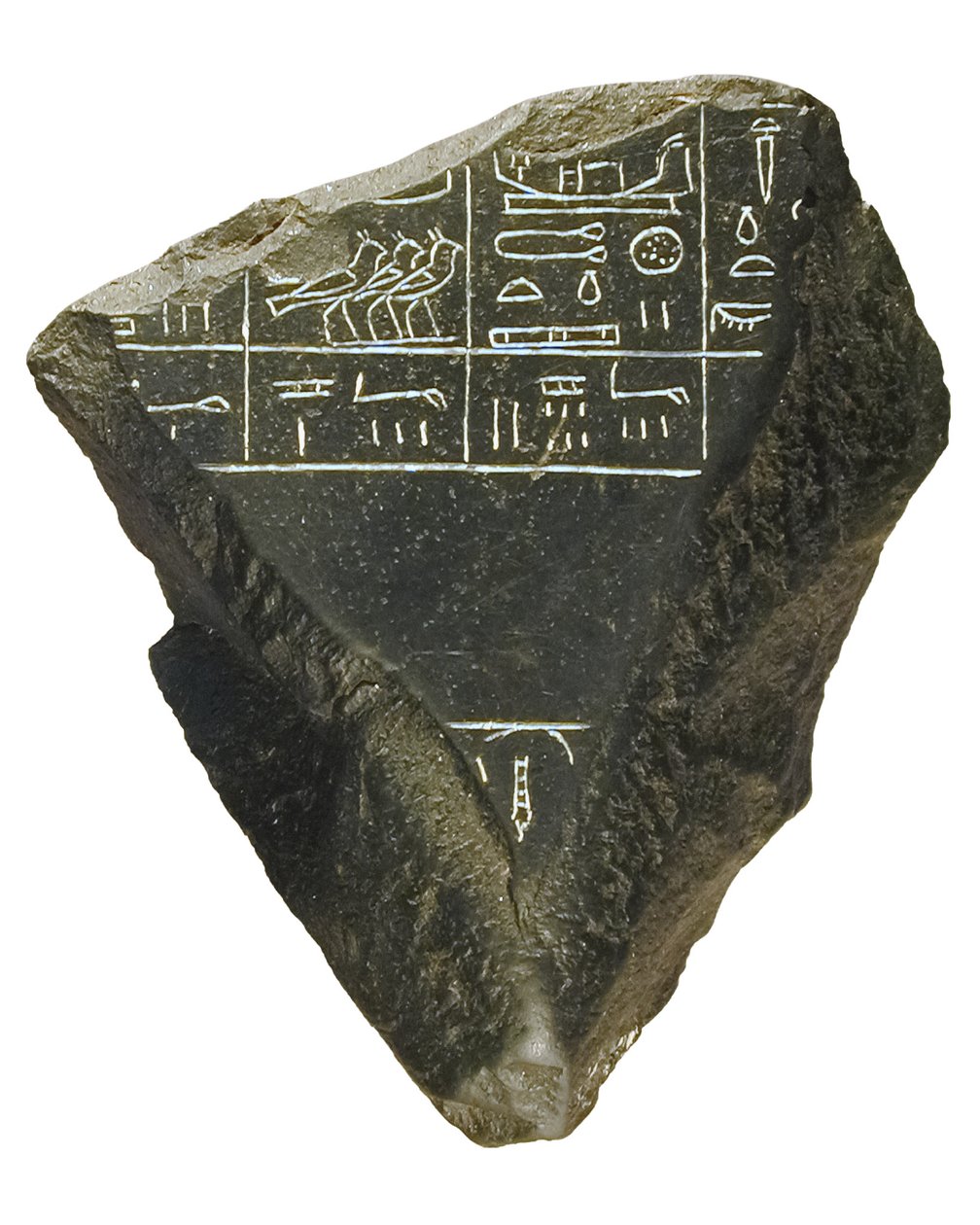 Fragmento da Pedra de Palermo (pedra) de Egyptian 5th Dynasty