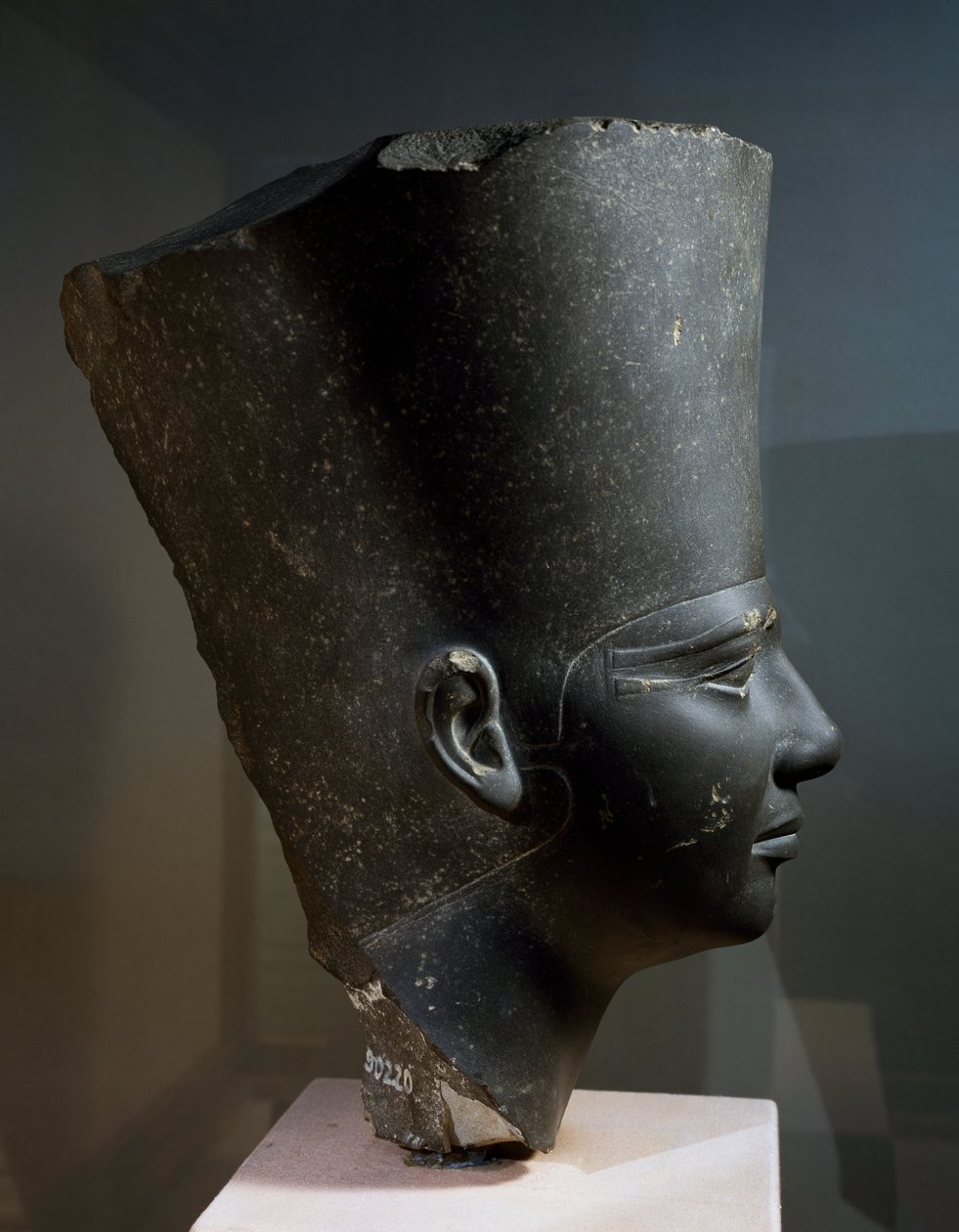 Chefe do Faraó Userkaf, do Templo Solar de Userkaf em Abusir, Velho Reino (xisto) de Egyptian 5th Dynasty