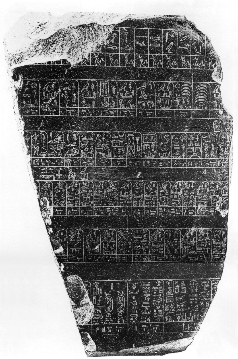 A pedra de Palermo de Egyptian 5th Dynasty