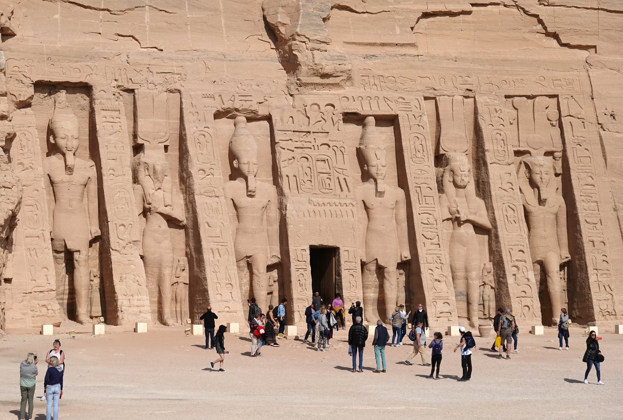 Pequeno templo de Abu Simbel de Egyptian Egyptian