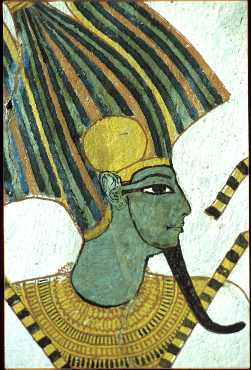 Antigo Egipto, Pintura mural, Túmulo de Sennedjem, Túmulo dos Nobres, Tebas, Deir el Medina de Egyptian Egyptian