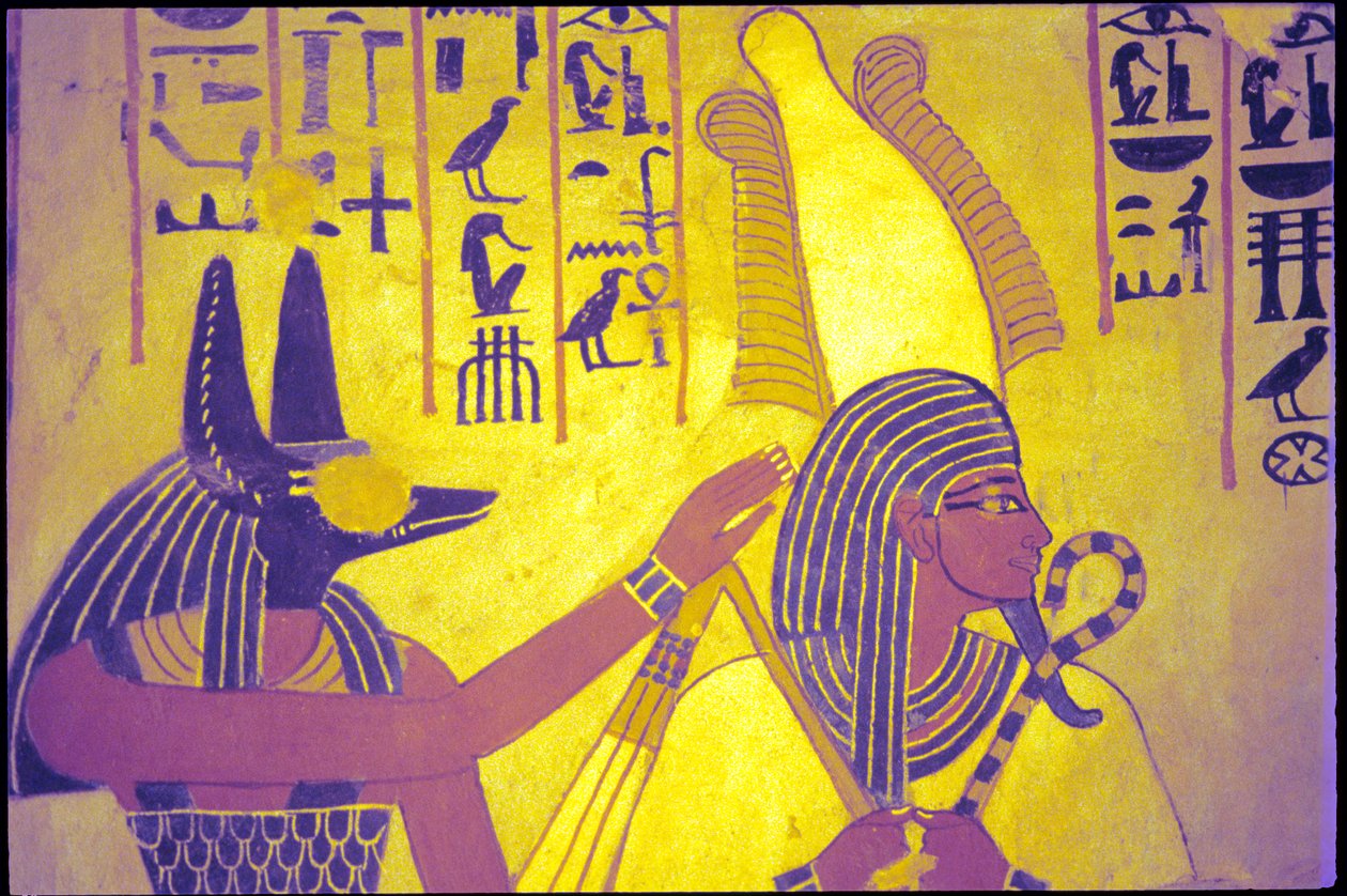 Egipto antigo, Pintura mural, Túmulo de Sennufer, Túmulo dos Nobres, Tebas de Egyptian Egyptian