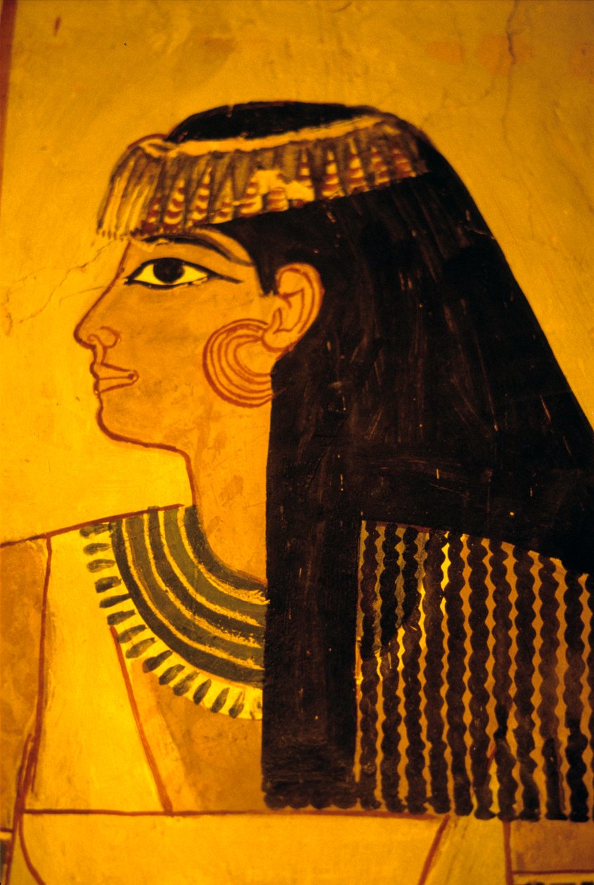 Egipto antigo, Pintura mural, Túmulo de Sennufer Túmulo dos Nobres, Tebas de Egyptian Egyptian