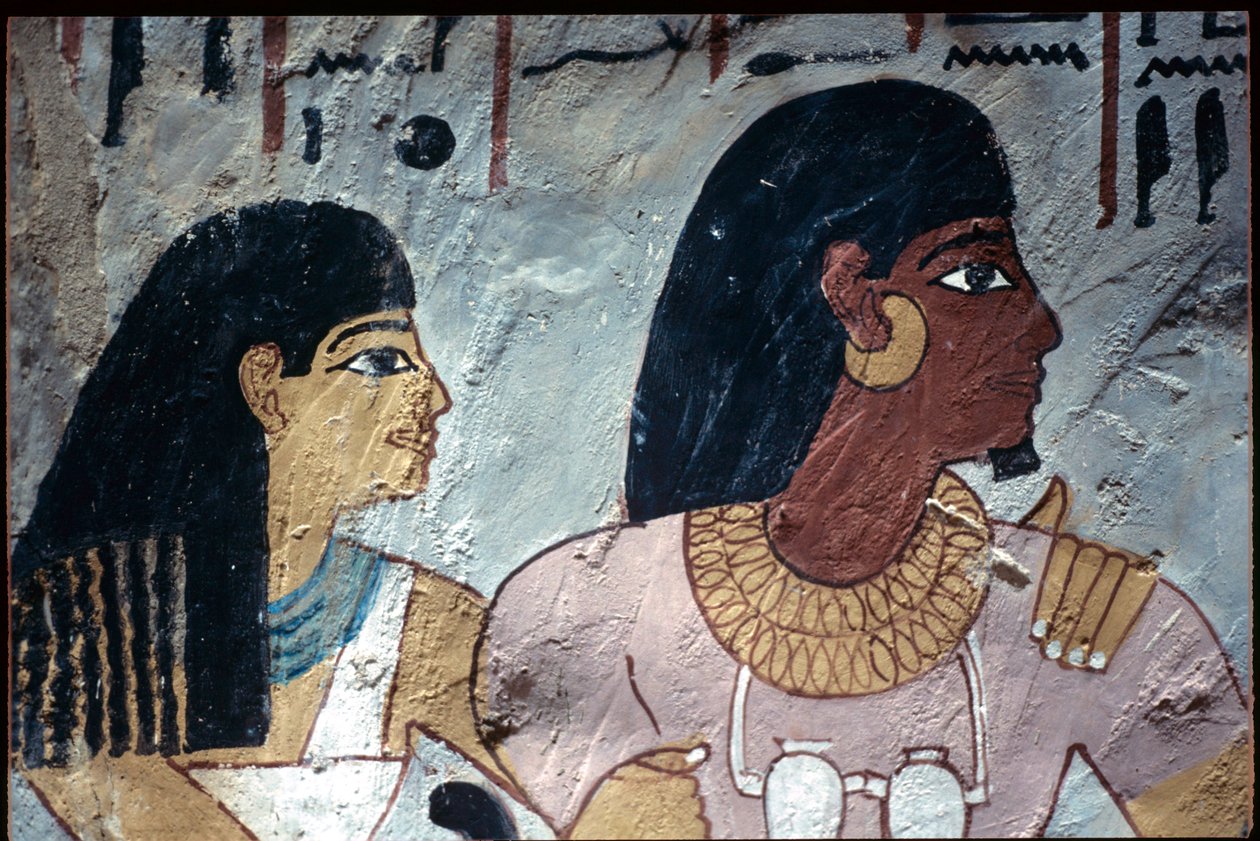 Egipto antigo, Pintura mural, Túmulo de Sennufer, Túmulo dos Nobres, Tebas de Egyptian Egyptian
