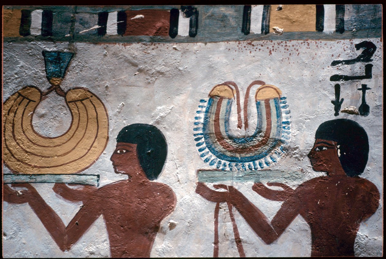 Egipto antigo, Pintura mural, Túmulo de Sennufer, Túmulo dos Nobres, Tebas de Egyptian Egyptian