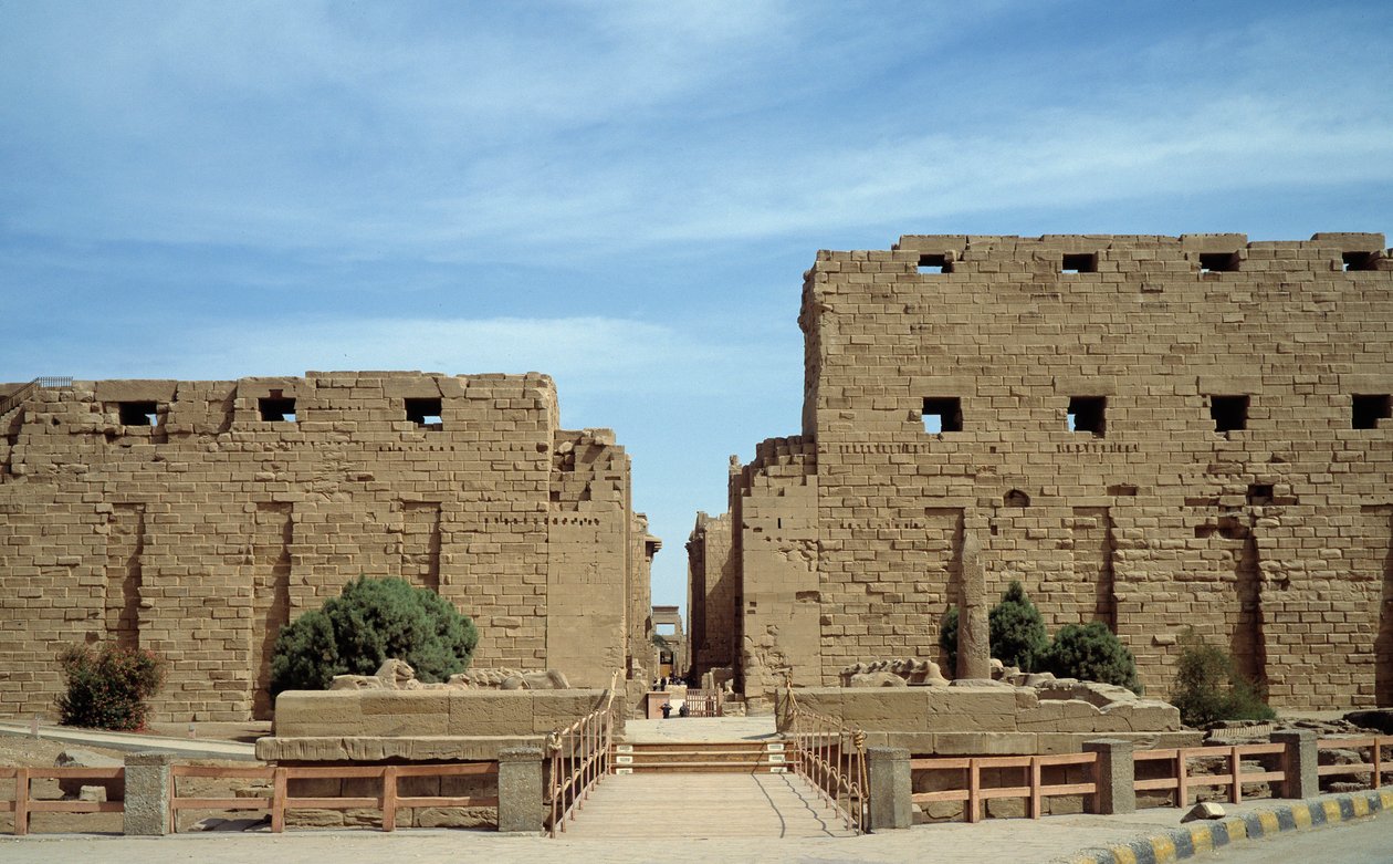 Antiquidade egípcia: vista do templo de Karnak. Egito de Egyptian Egyptian