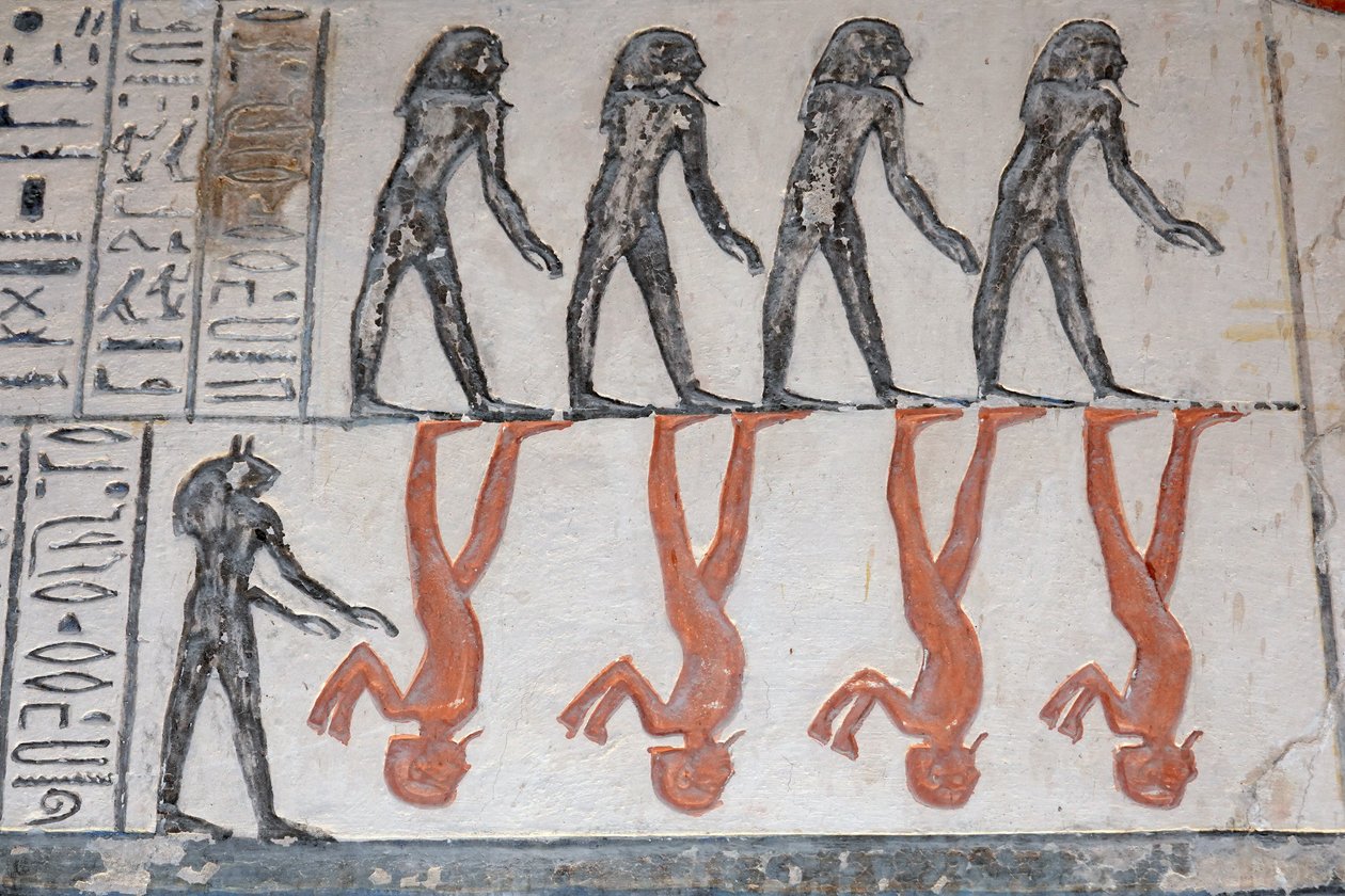 Hieróglifo, Túmulo de Ramsés IX, Luxor de Egyptian Egyptian