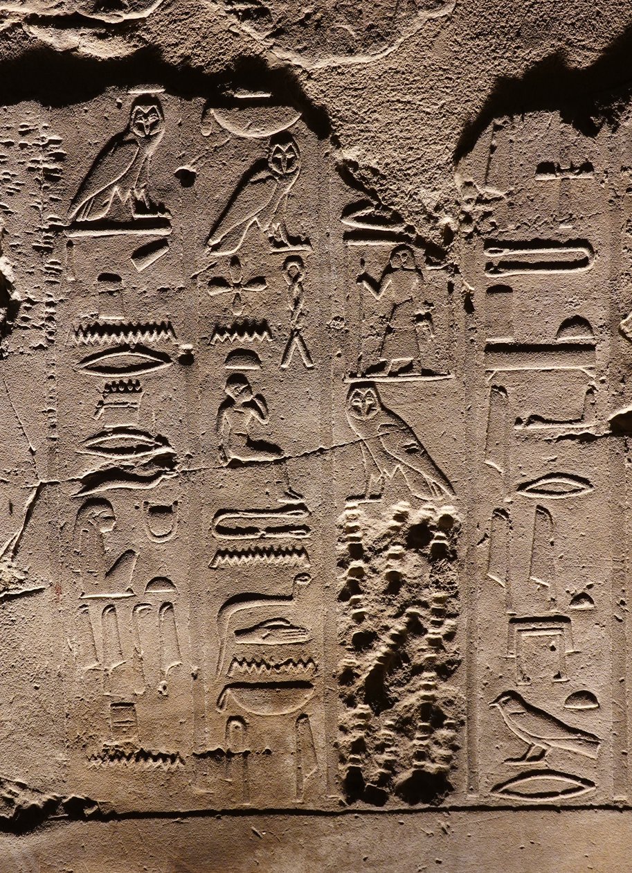 Hieróglifos. Templo de Luxor (relevo) de Egyptian Egyptian