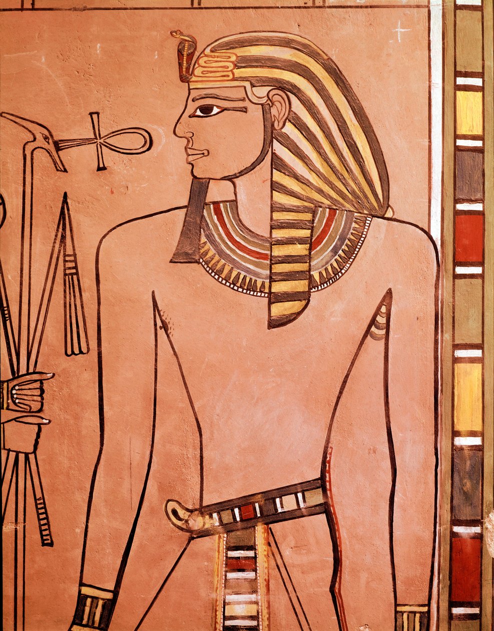 Rei Amenhotep II (Amenófis II) (fresco de Egyptian Egyptian