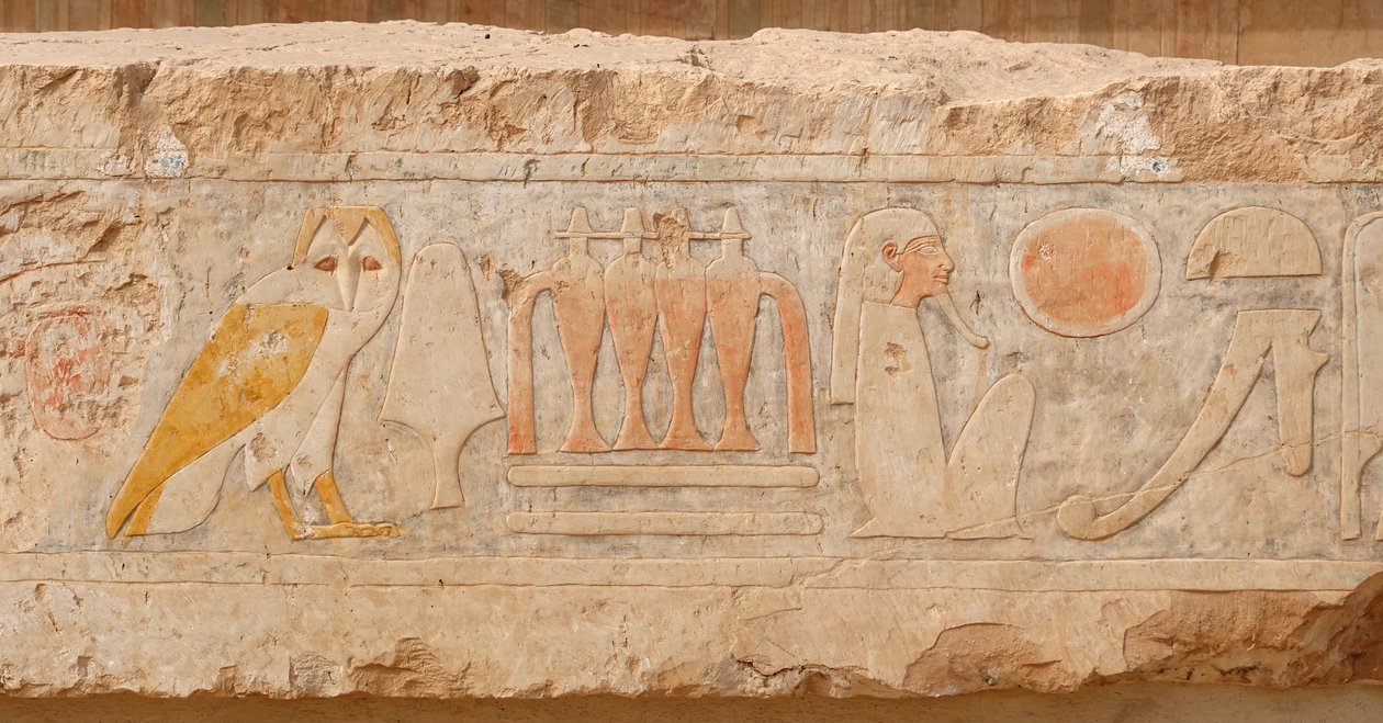 Baixo relevo. Templo Funerário de Hatshepsut, Deir el Bahari de Egyptian Egyptian