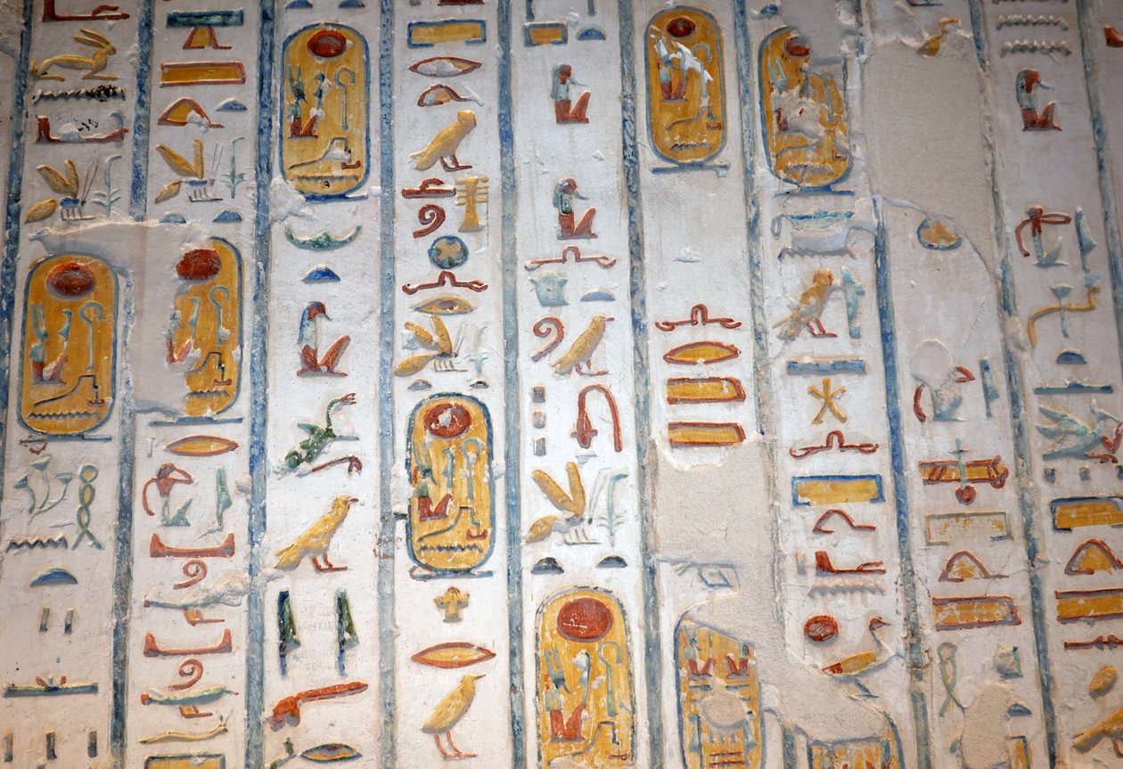 O ganso, a lebre, a abelha, Vale dos Reis, Luxor de Egyptian Egyptian