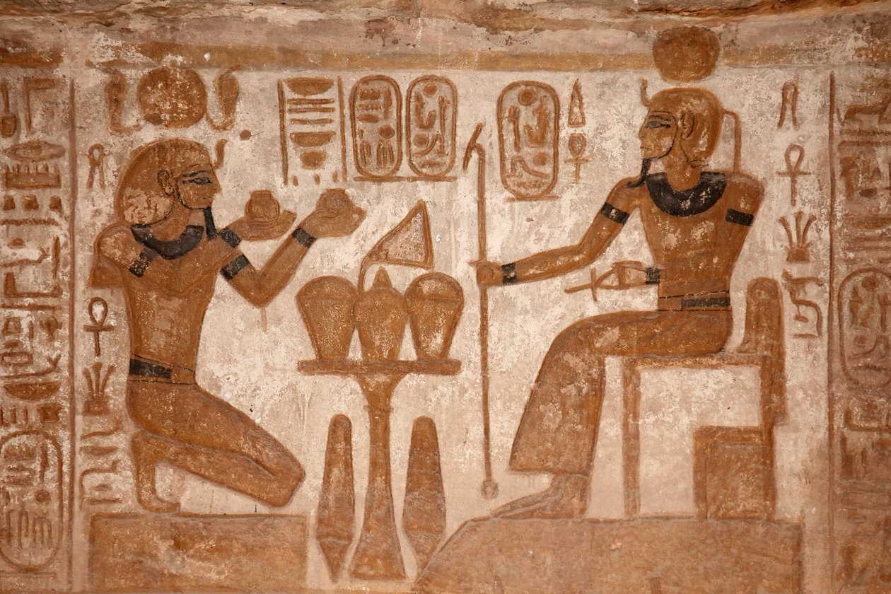 O grande templo de Abu Simbel de Egyptian Egyptian