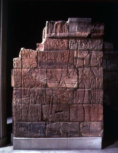 Parede da Aspelta (pedra) de Egyptian Egyptian