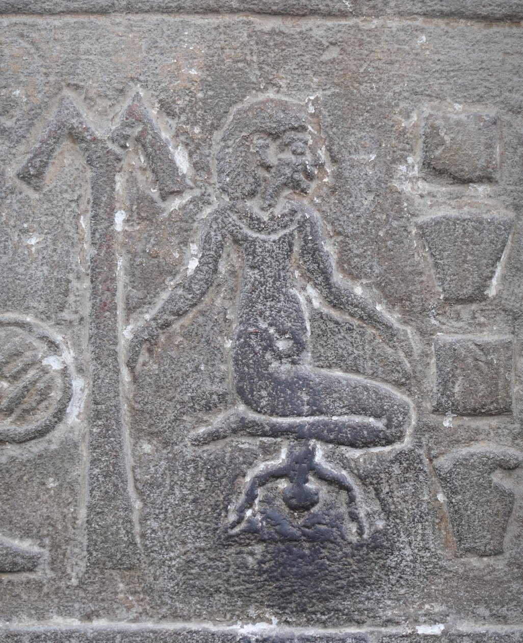 Mulher a dar à luz, Templo de Kom Ombo (relevo) de Egyptian Egyptian