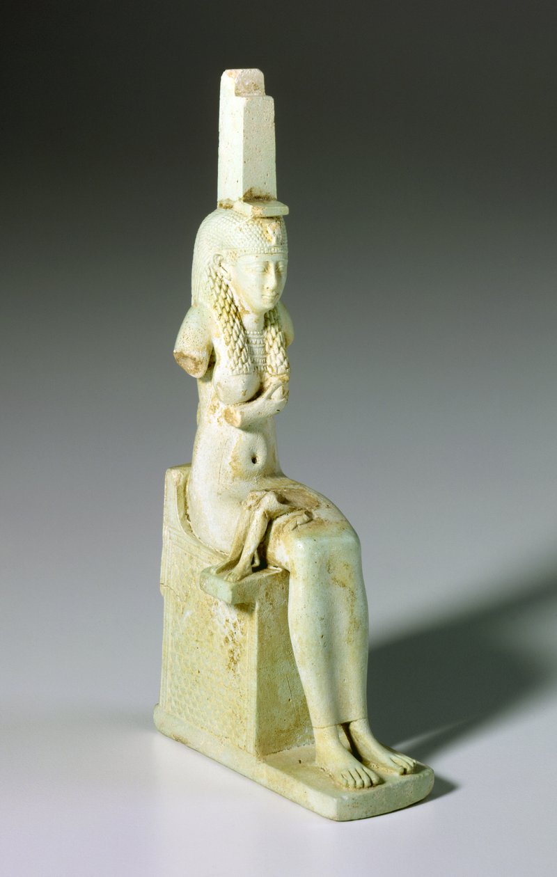 Amuleto de Isis e Hórus, 305-30 aC (faiança) de Egyptian Ptolemaic Period