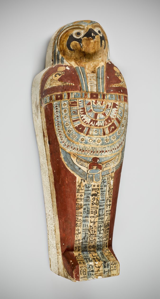 Múmia de milho, 332-150 AC (madeira, argila, areia, milho e linho) de Egyptian Ptolemaic Period