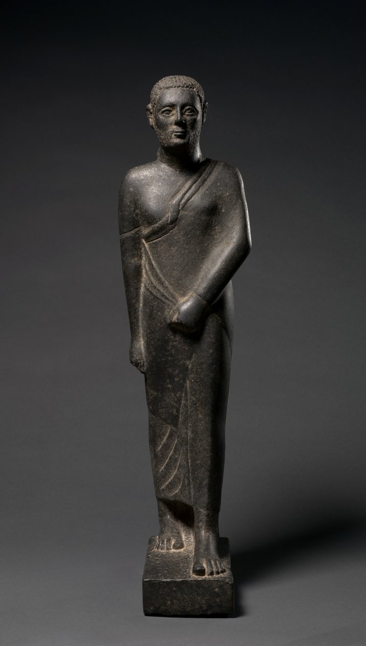 Estátua de um homem, 200-100 aC ou posterior de Egyptian Ptolemaic Period