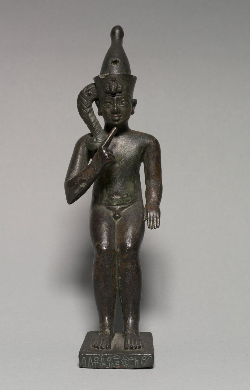 Estatueta de Harpócrates, 304-30 aC de Egyptian Ptolemaic Period
