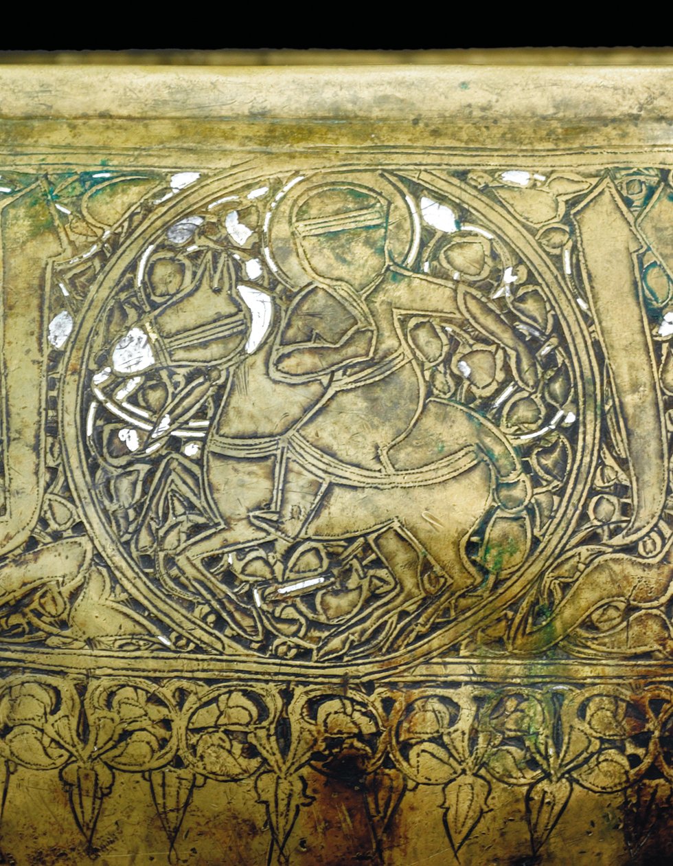 Detalhe de uma tigela mameluca, c.1351 de Egyptian School
